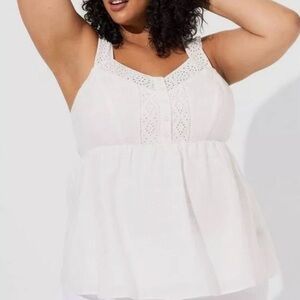 Torrid 2X Cloud Dancer white tank top - new!